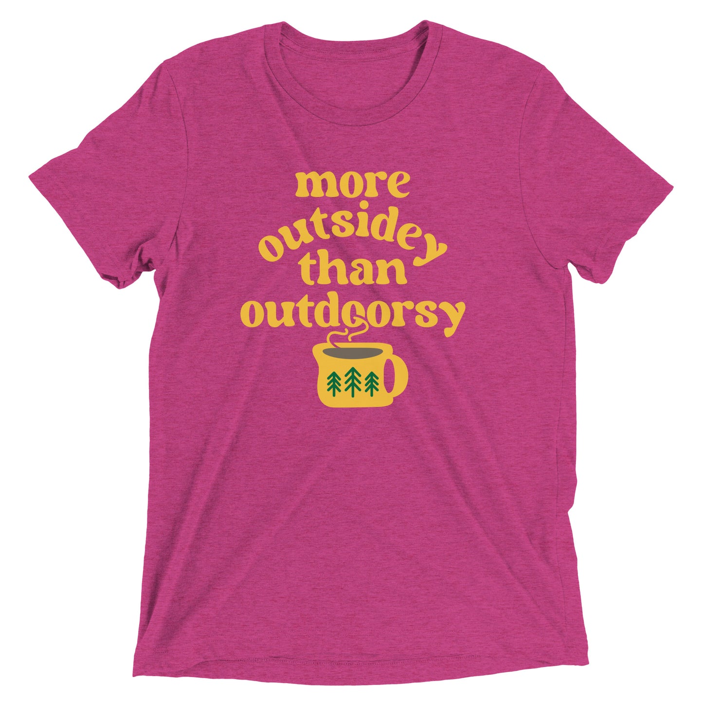 More Outsidey Than Outdoorsy Men's Tri-Blend Tee