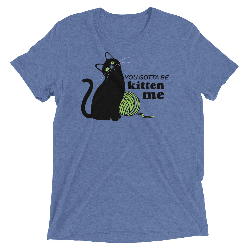 You Gotta Be Kitten Me Men's Tri-Blend Tee