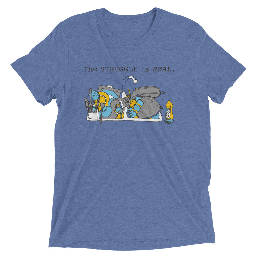 The Struggle Is Real Men's Tri-Blend Tee