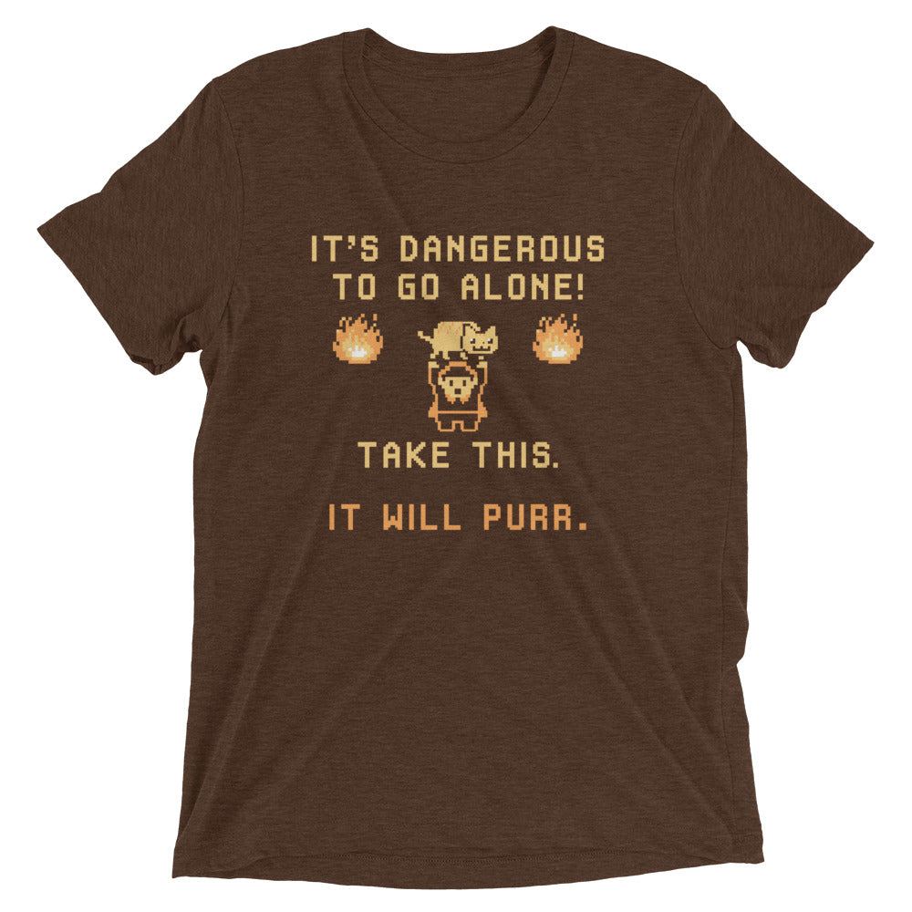 It's Dangerous To Go Alone Men's Tri-Blend Tee