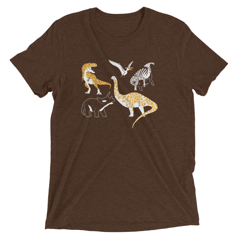 Dino Prints Men's Tri-Blend Tee