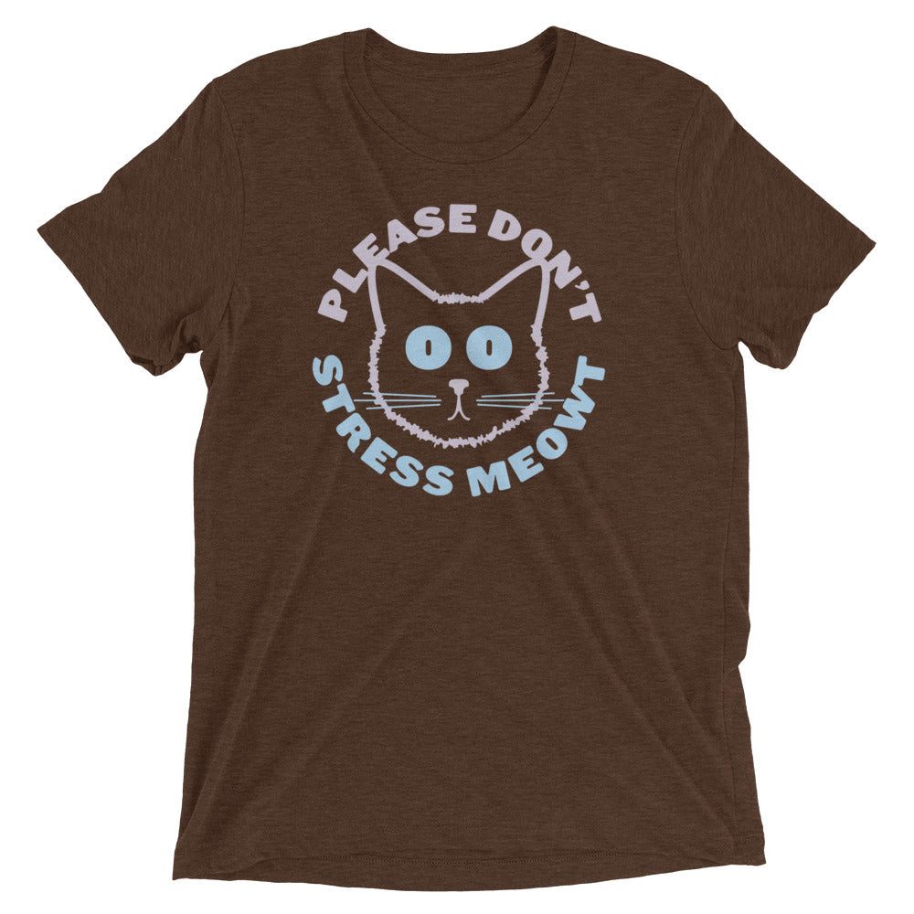 Please Don't Stress Meowt Men's Tri-Blend Tee