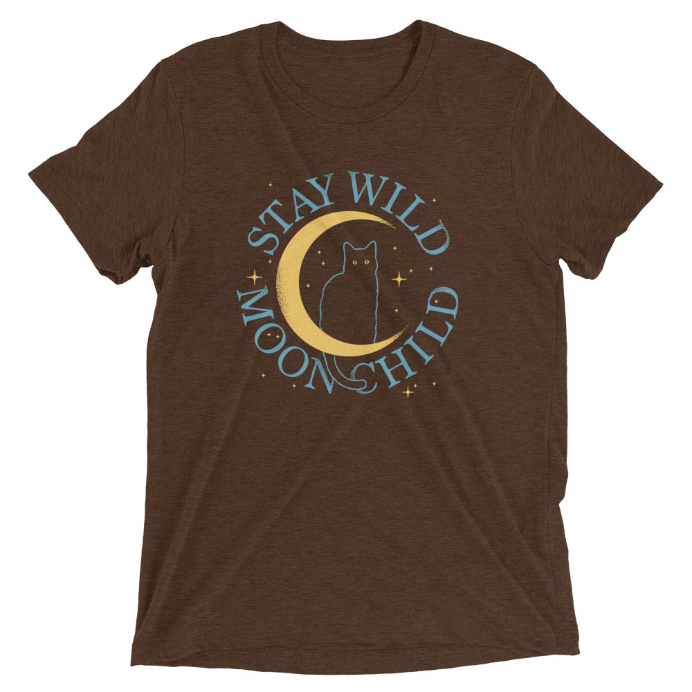 Stay Wild Moon Child Men's Tri-Blend Tee