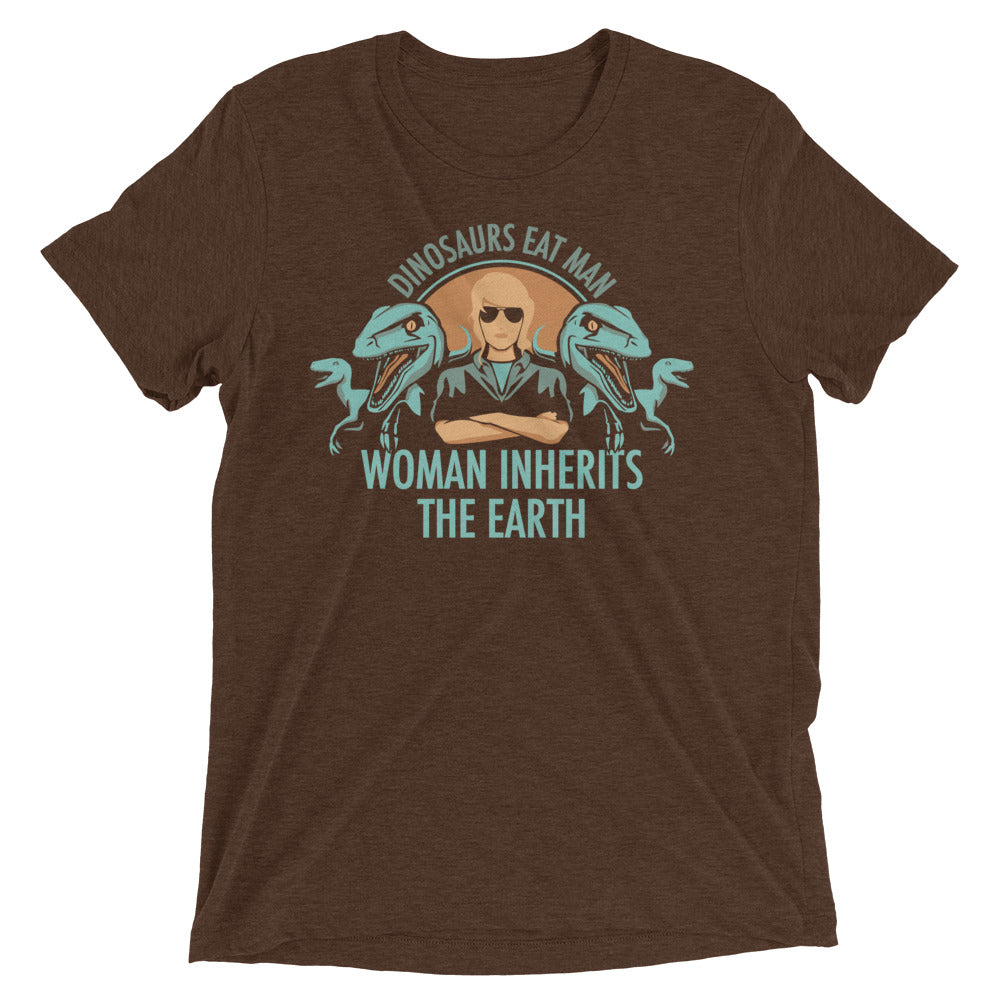 Woman Inherits The Earth Men's Tri-Blend Tee