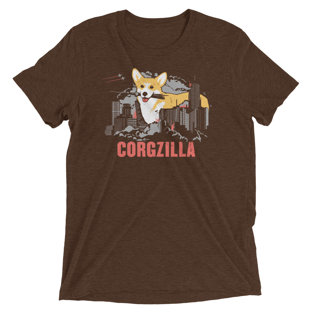 Corgzilla Men's Tri-Blend Tee