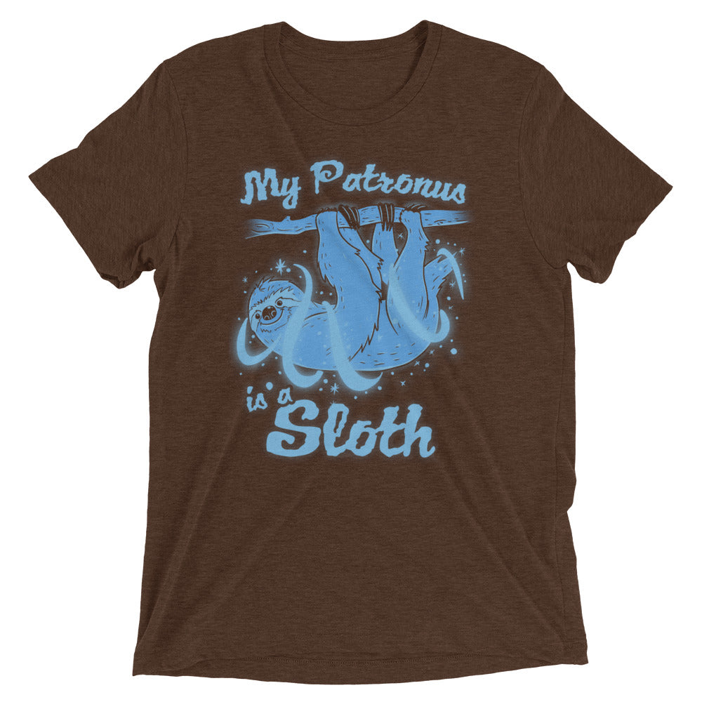 My Patronus Is A Sloth Men's Tri-Blend Tee