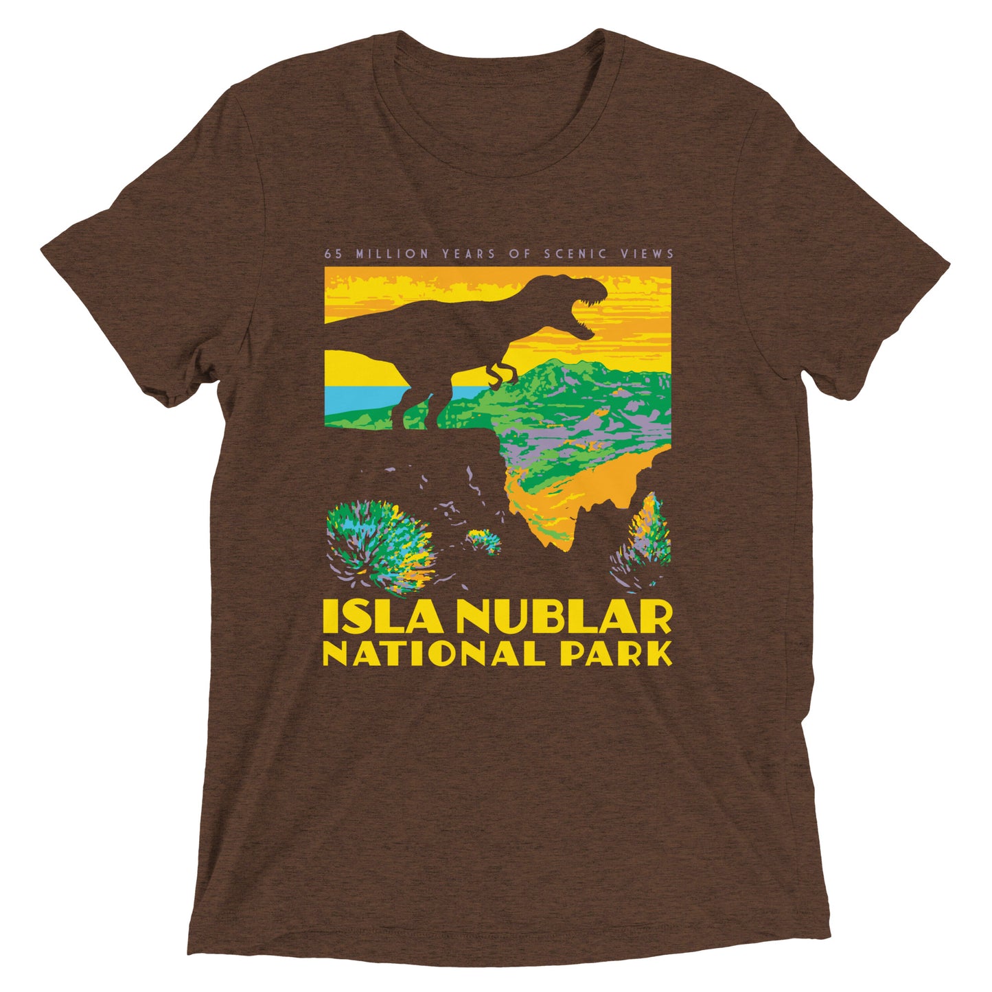 Isla Nublar National Park Men's Tri-Blend Tee