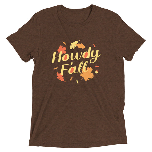 Howdy F'all Men's Tri-Blend Tee