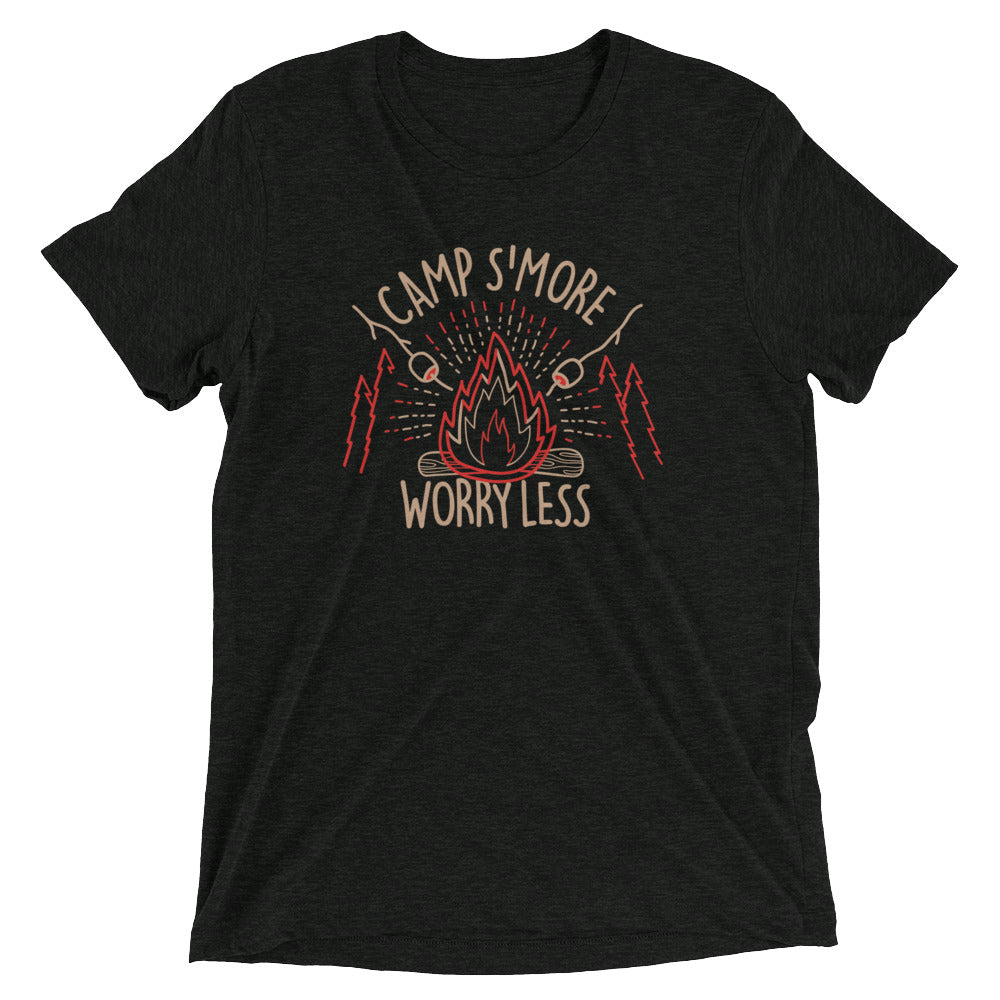 Camp S'more Worry Less Men's Tri-Blend Tee