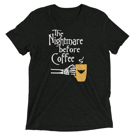 The Nightmare Before Coffee Men's Tri-Blend Tee