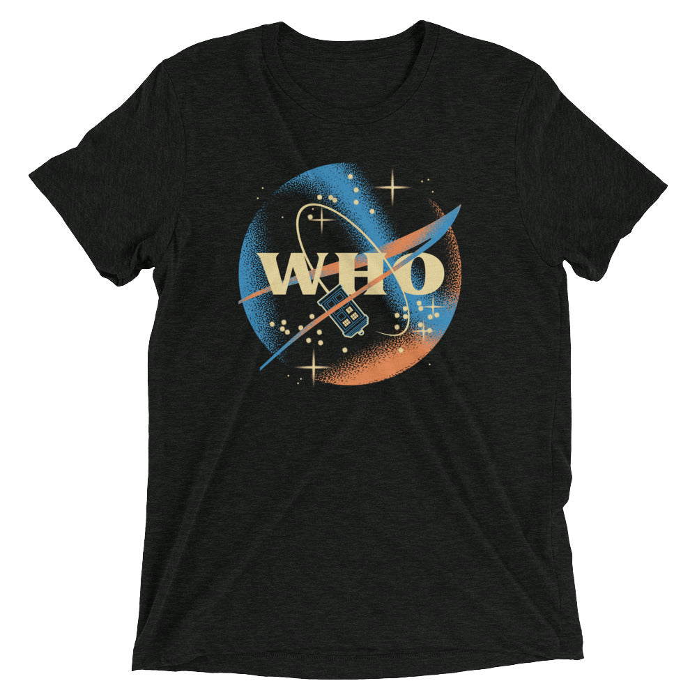 Who Space Administration Men's Tri-Blend Tee