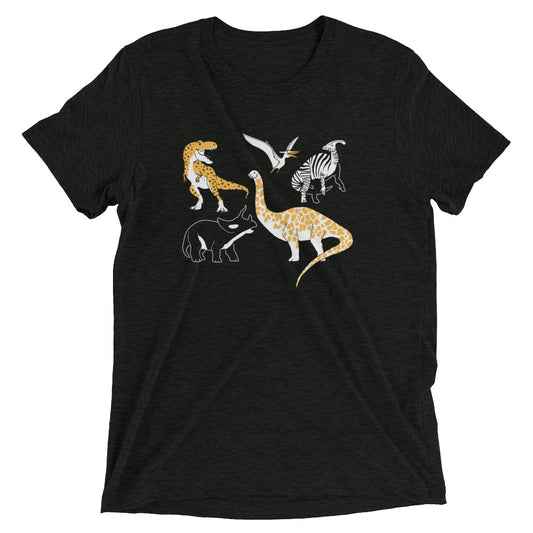 Dino Prints Men's Tri-Blend Tee