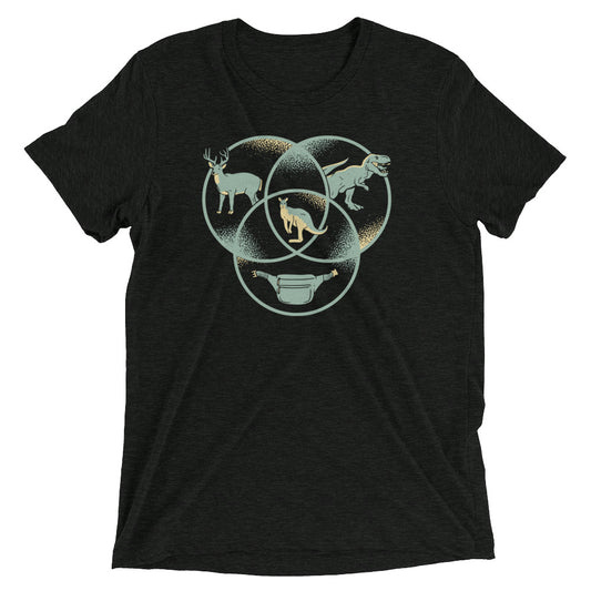 Kangaroo Venn Diagram Men's Tri-Blend Tee