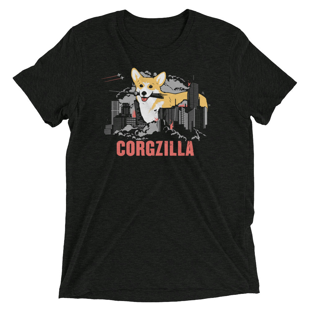 Corgzilla Men's Tri-Blend Tee