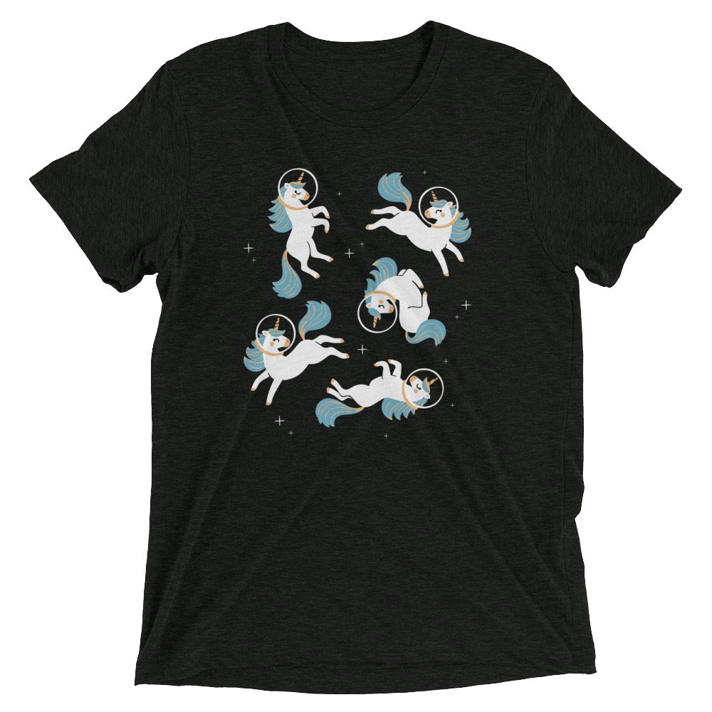 Unicorns In Space Men's Tri-Blend Tee