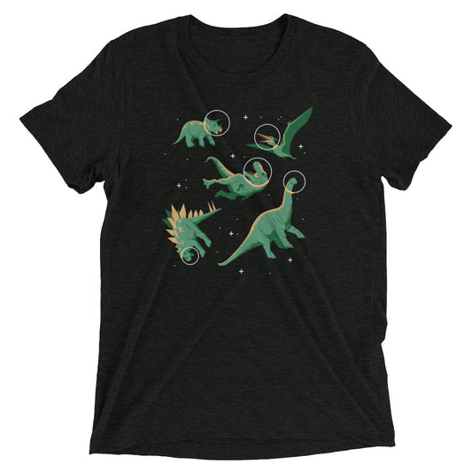 Dinos In Space Men's Tri-Blend Tee