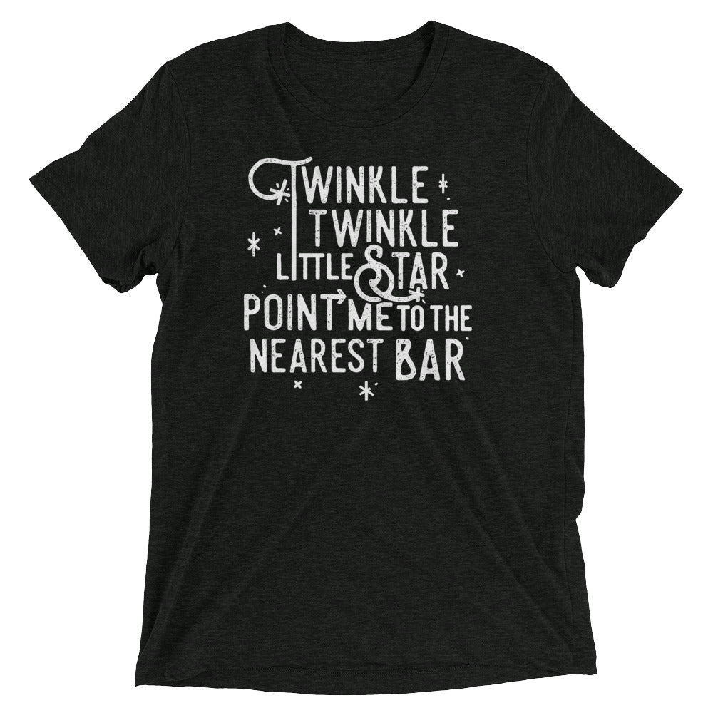 Point Me To The Nearest Bar Men's Tri-Blend Tee