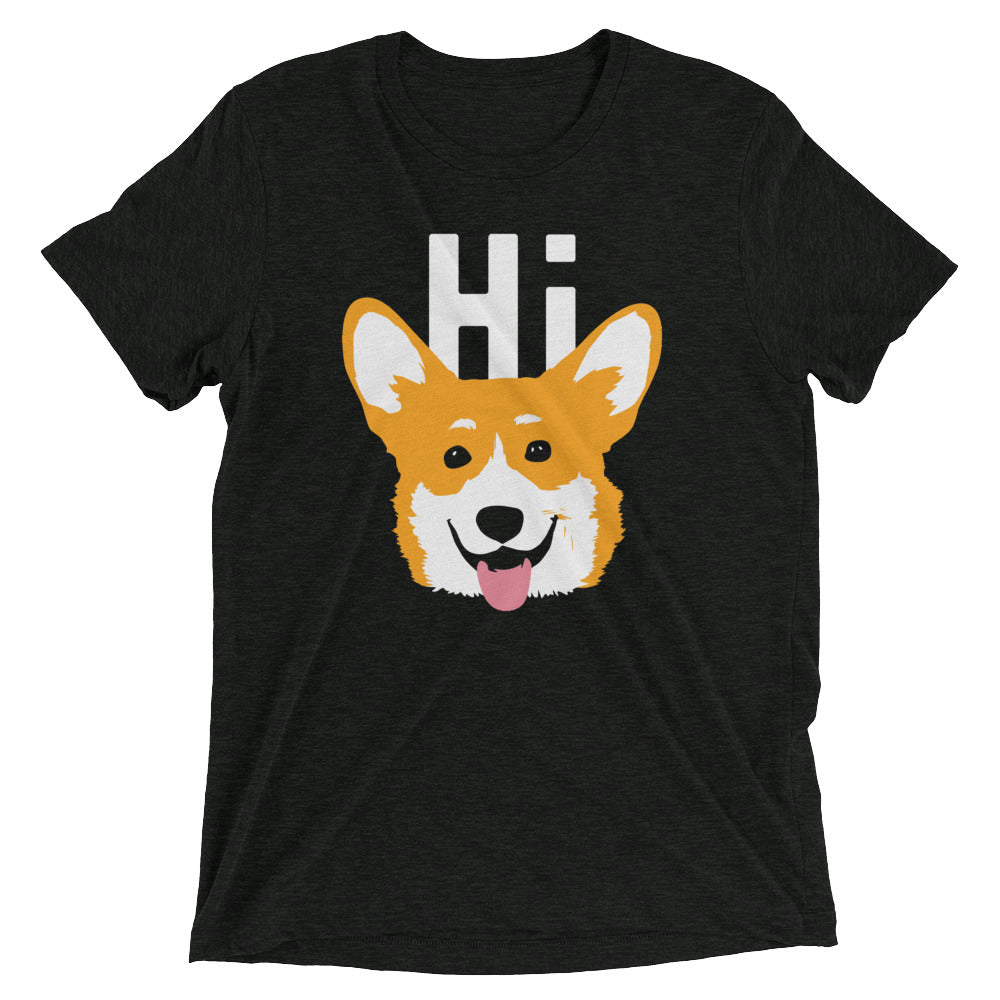 Hi Corgi Men's Tri-Blend Tee