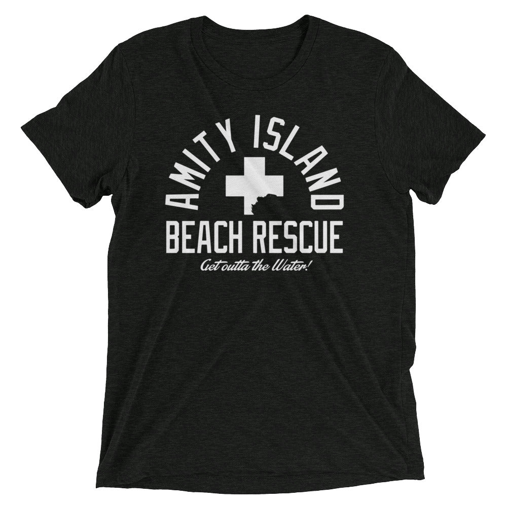 Amity Island Beach Rescue Men's Tri-Blend Tee