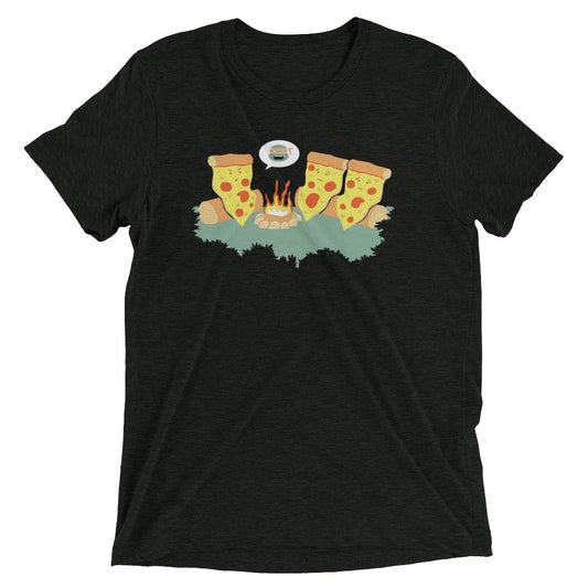 Pizza Campfire Story Men's Tri-Blend Tee