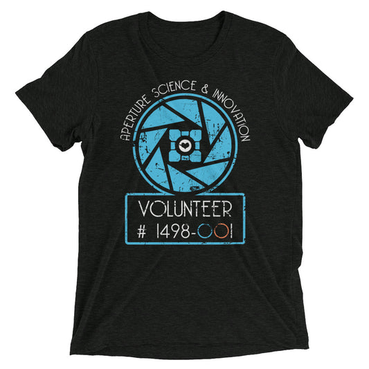 Aperture Science Volunteer Men's Tri-Blend Tee