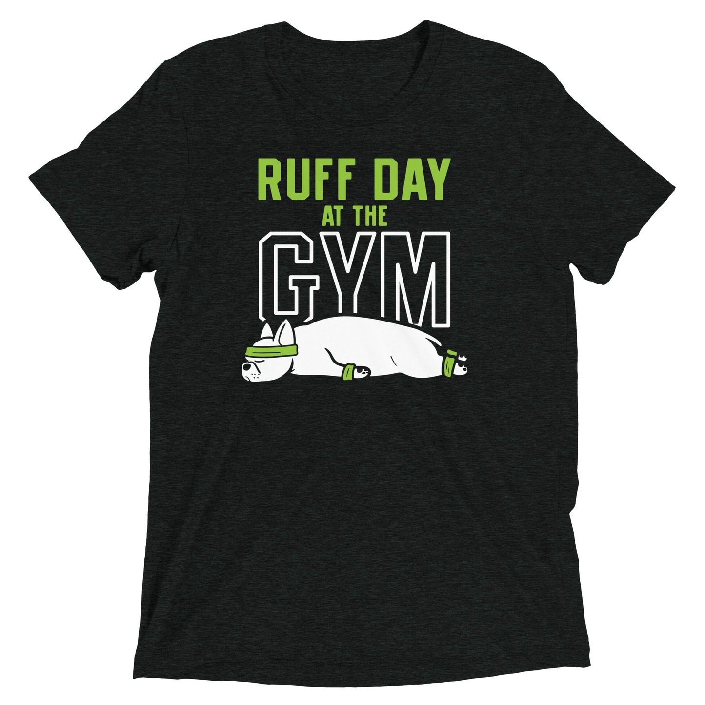 Ruff Day At The Gym Men's Tri-Blend Tee