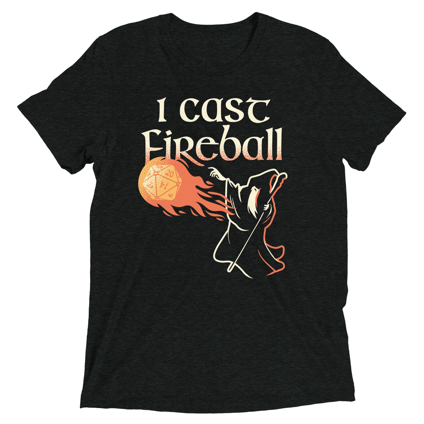 I Cast Fireball Men's Tri-Blend Tee