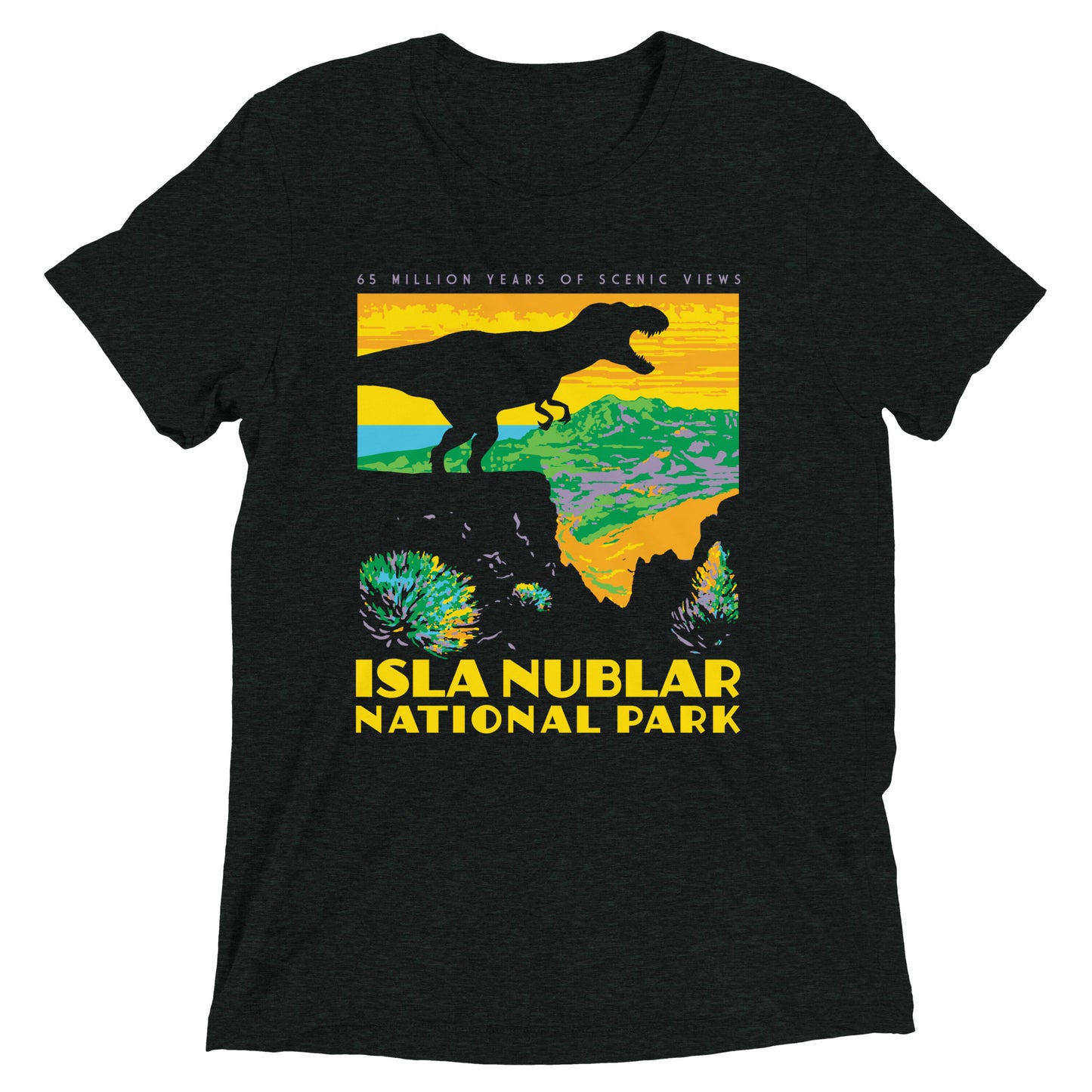 Isla Nublar National Park Men's Tri-Blend Tee