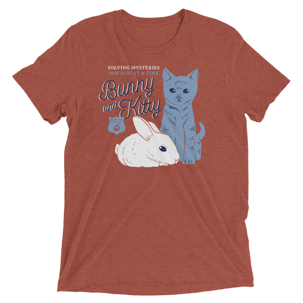 Bunny And Kitty Men's Tri-Blend Tee