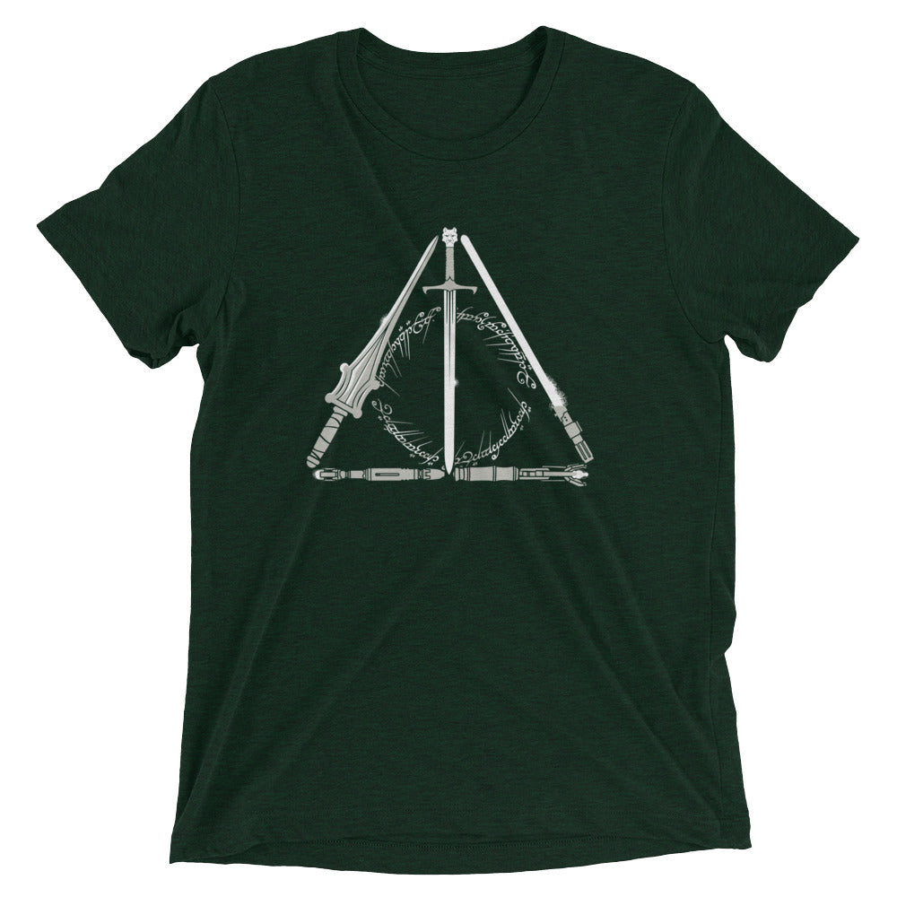 Nerdy Hallows Men's Tri-Blend Tee