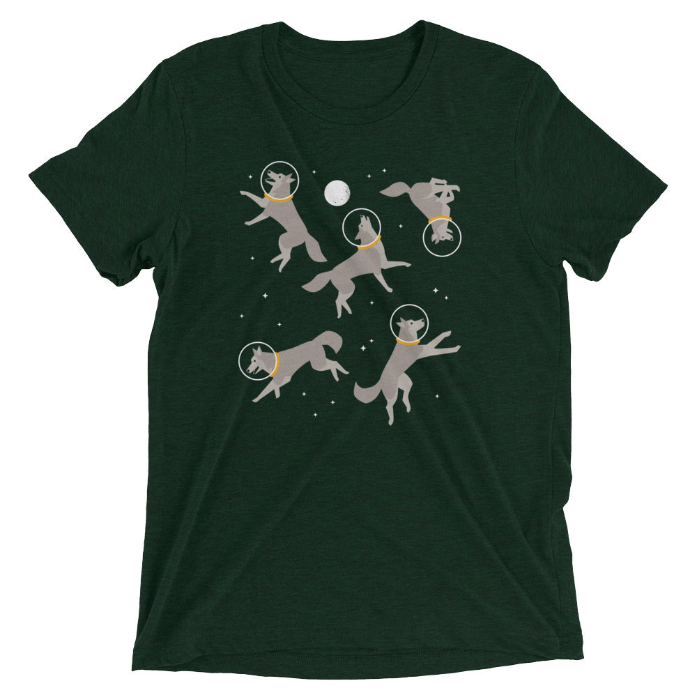 Wolves In Space Men's Tri-Blend Tee