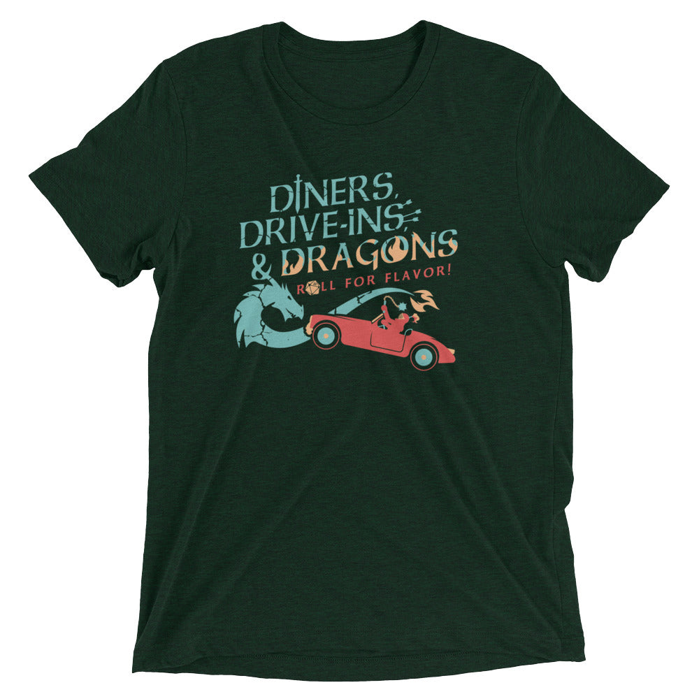 Diners, Drive-ins, & Dragons Men's Tri-Blend Tee