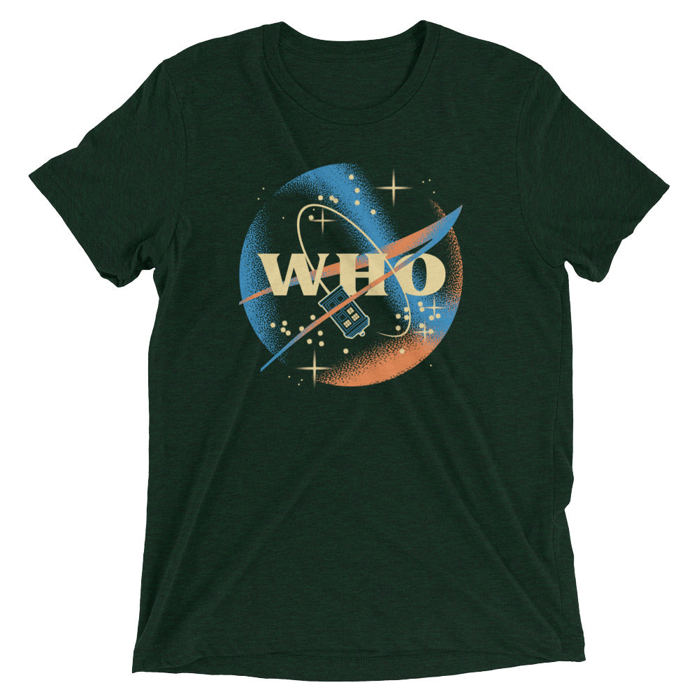 Who Space Administration Men's Tri-Blend Tee