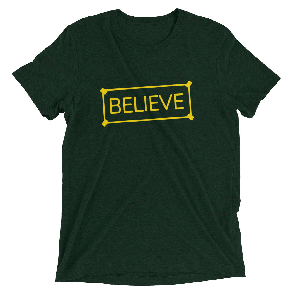 Believe Sign Men's Tri-Blend Tee