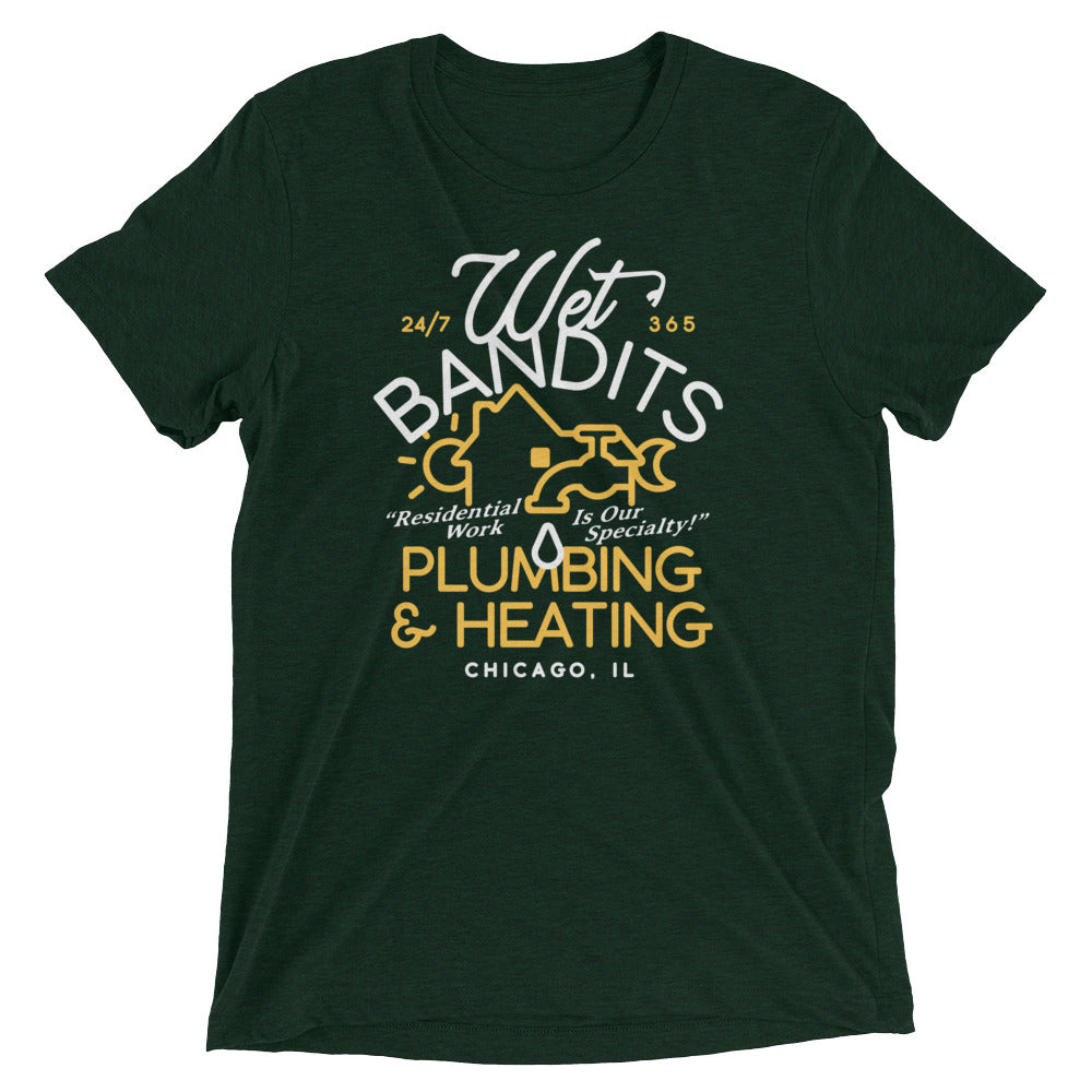 Wet Bandits Plumbing & Heating Men's Tri-Blend Tee