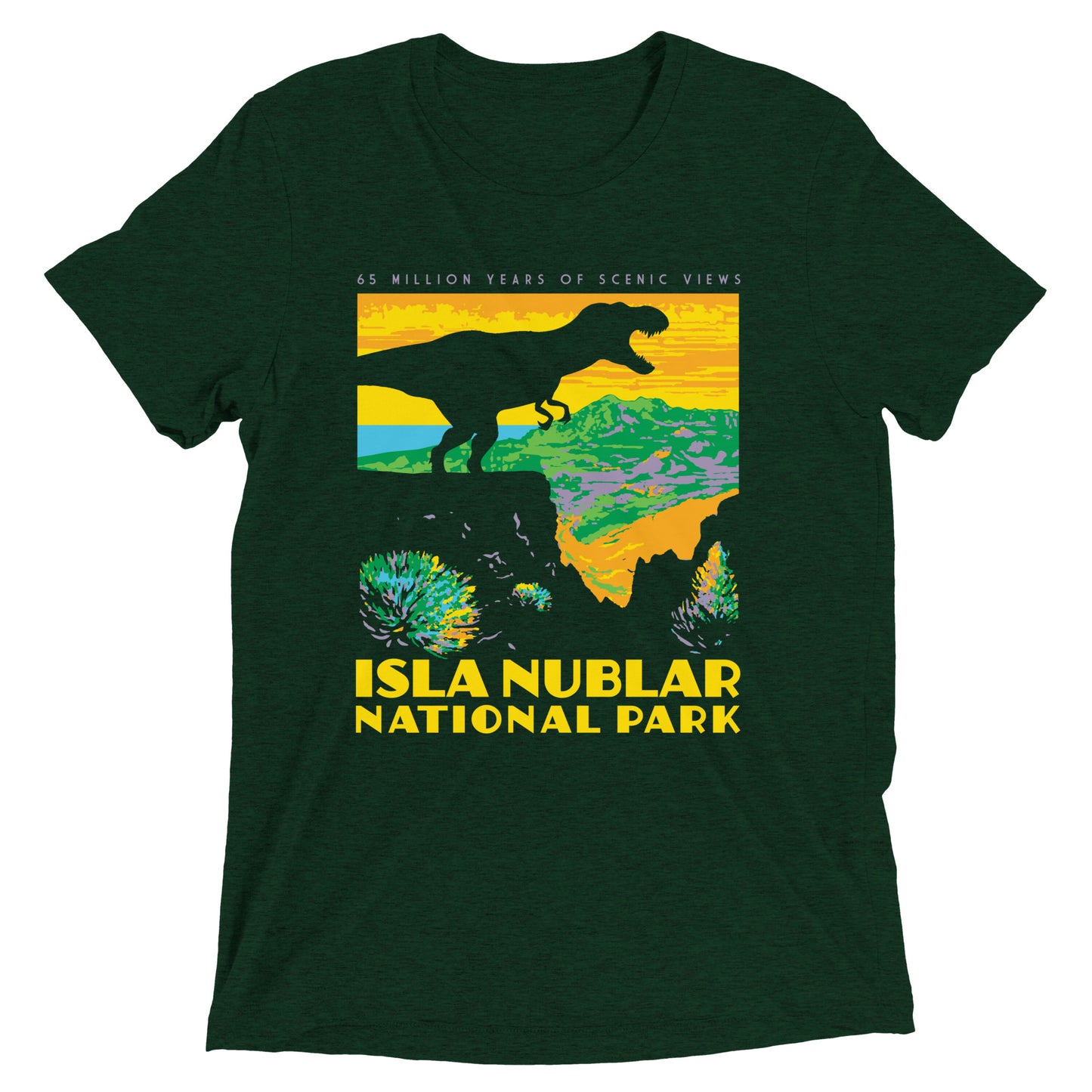 Isla Nublar National Park Men's Tri-Blend Tee