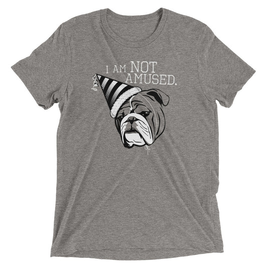 I Am Not Amused Men's Tri-Blend Tee