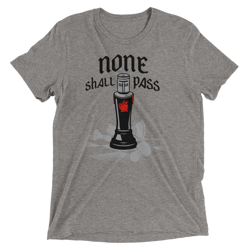 None Shall Pass Black Knight Men's Tri-Blend Tee