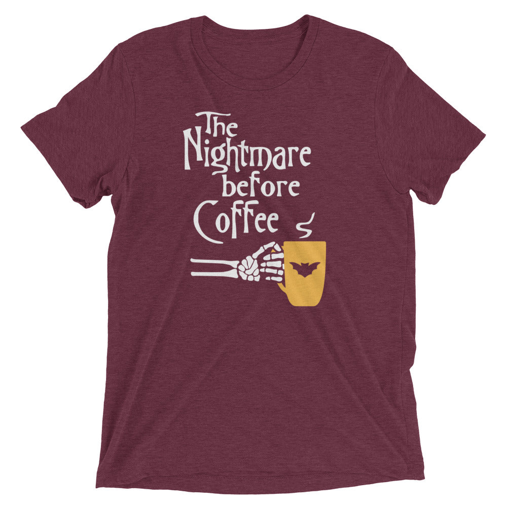 The Nightmare Before Coffee Men's Tri-Blend Tee