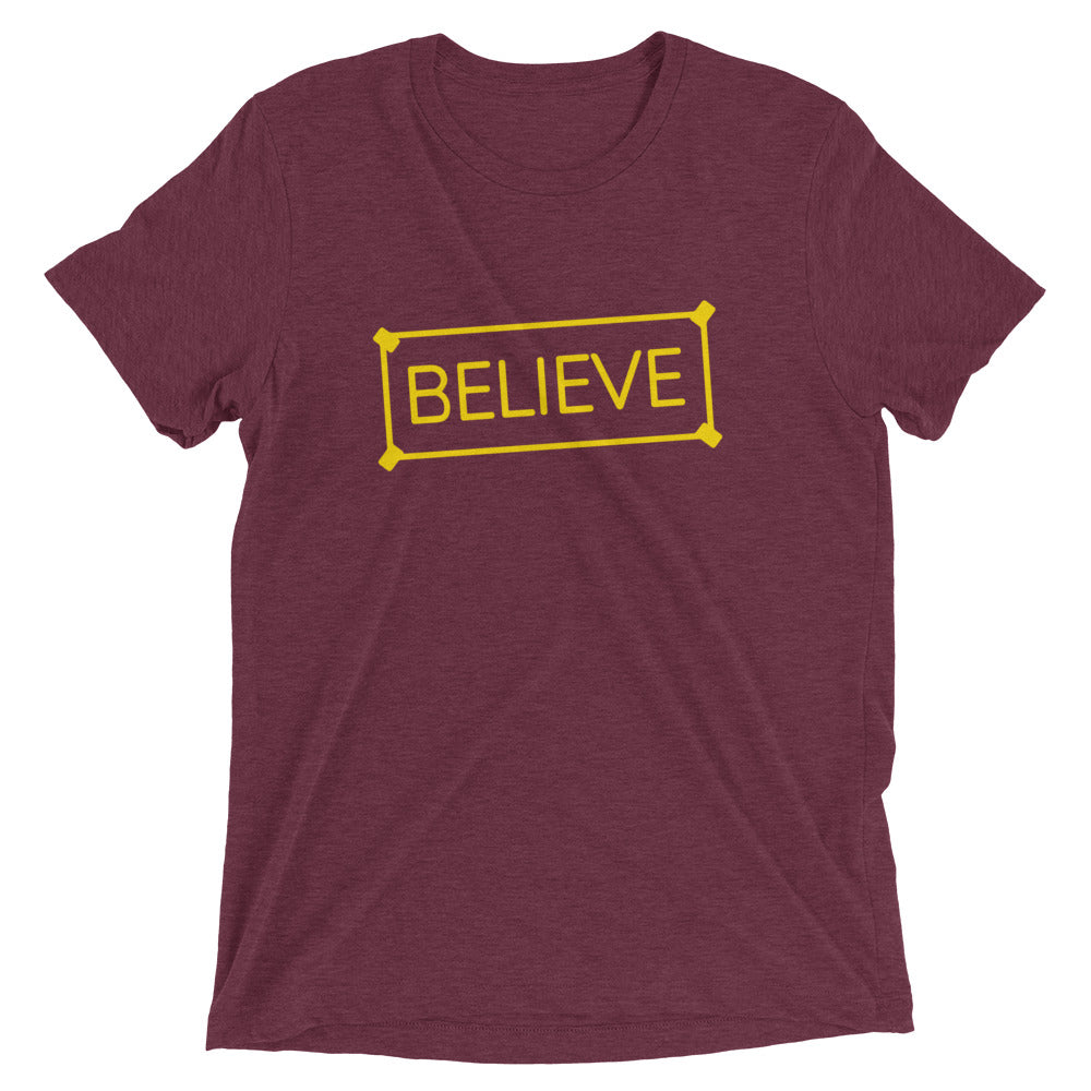 Believe Sign Men's Tri-Blend Tee