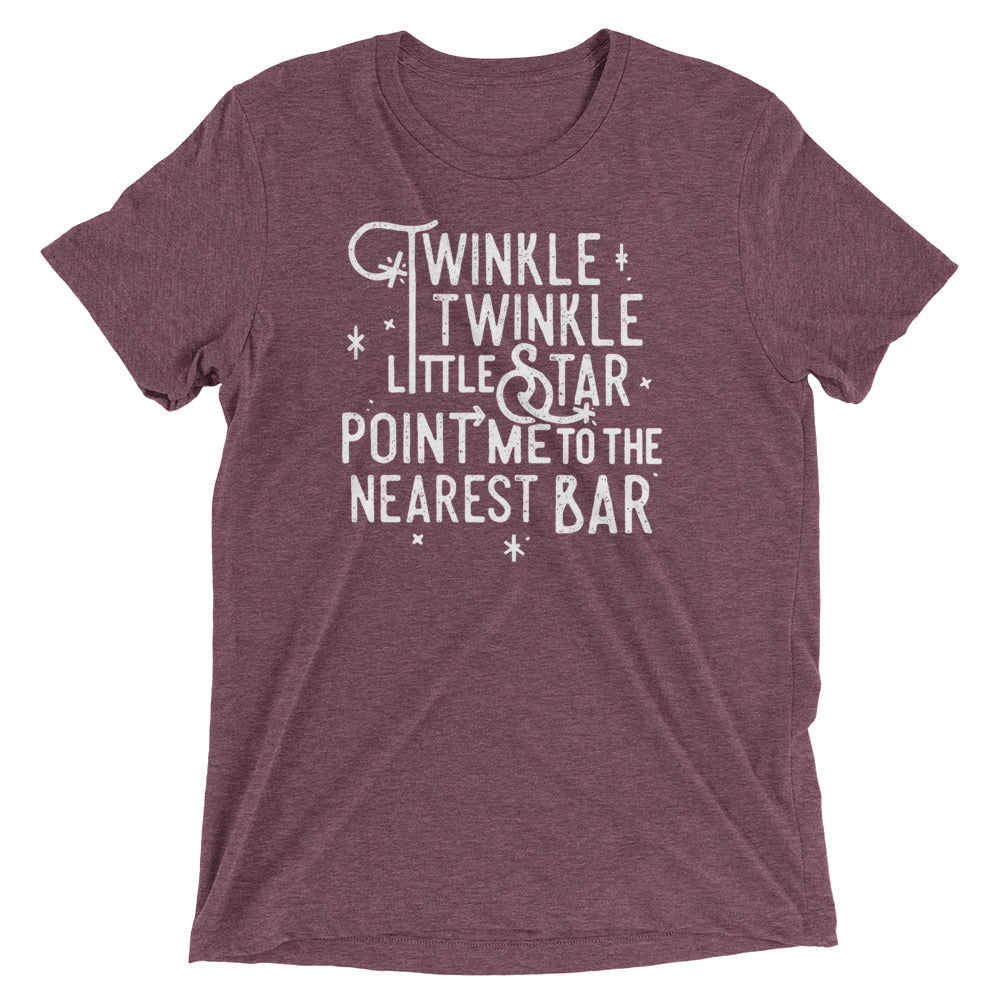 Point Me To The Nearest Bar Men's Tri-Blend Tee