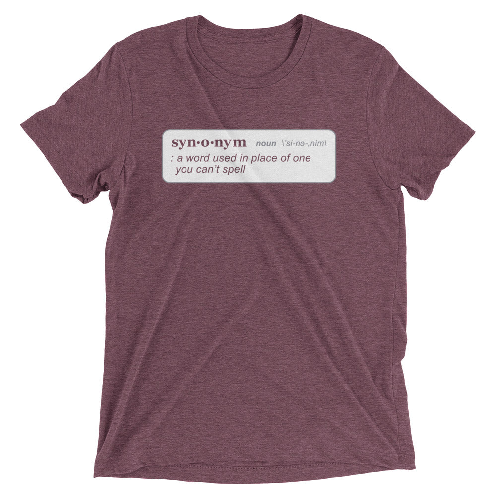 Synonym Definition Men's Tri-Blend Tee