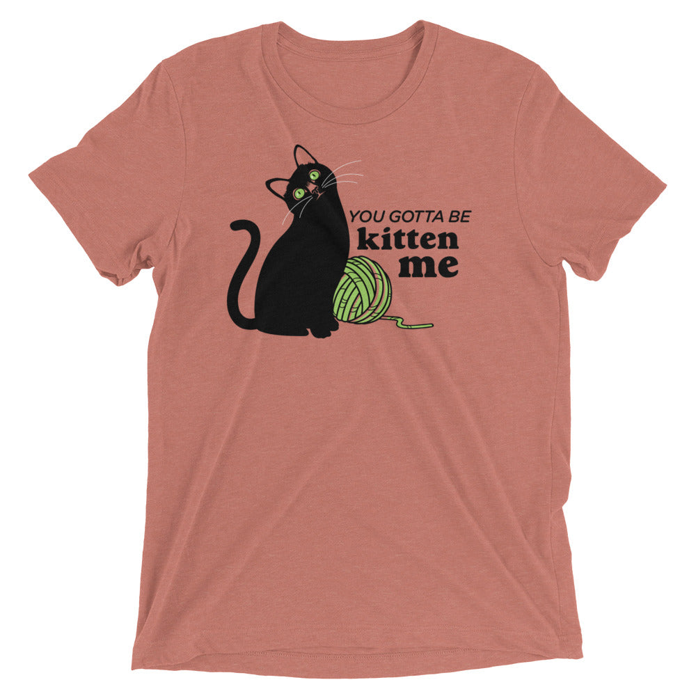 You Gotta Be Kitten Me Men's Tri-Blend Tee