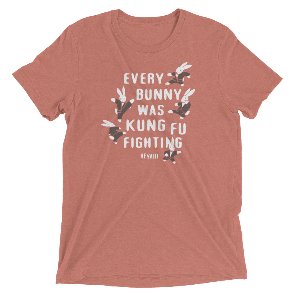 Every Bunny Was Kung Fu Fighting Men's Tri-Blend Tee