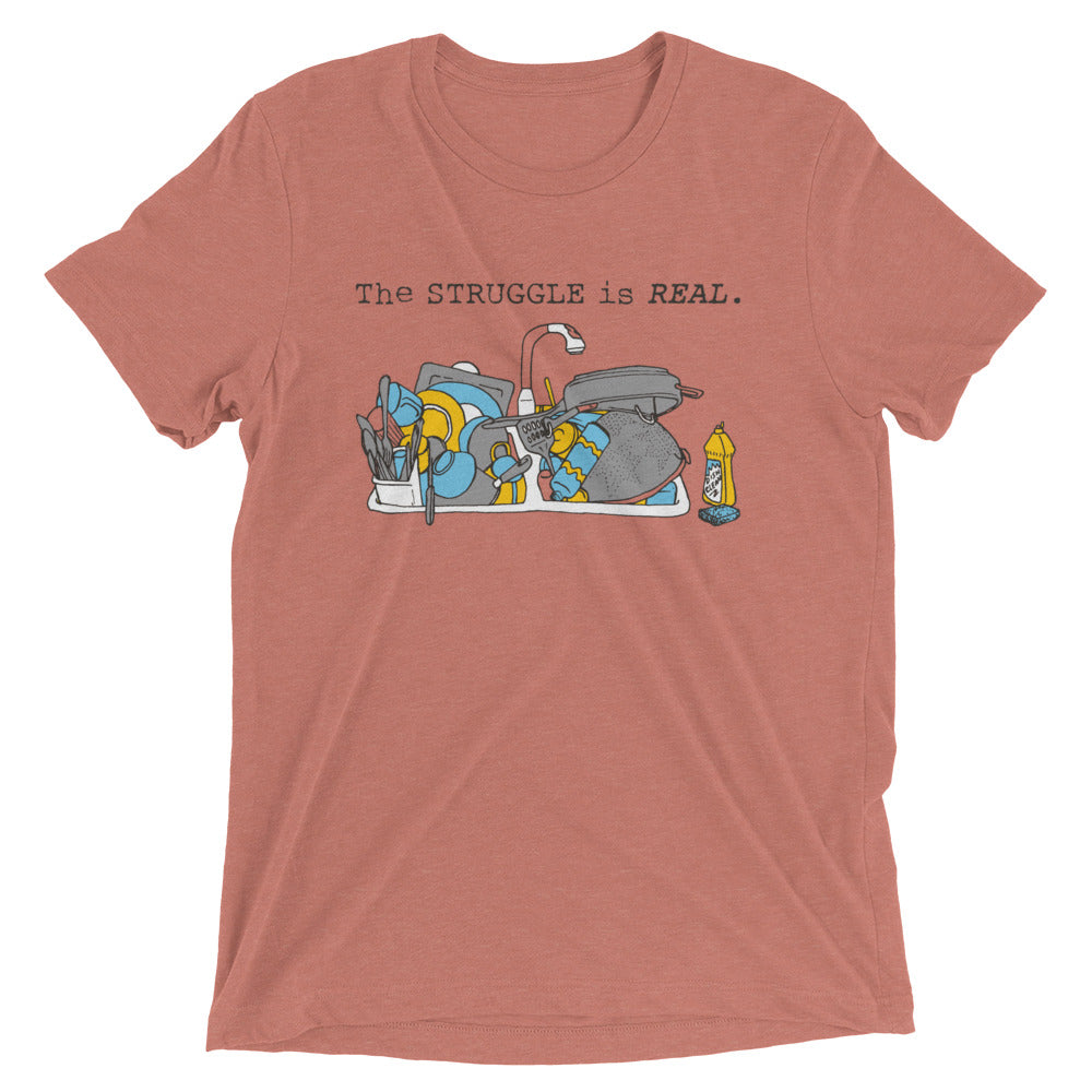 The Struggle Is Real Men's Tri-Blend Tee