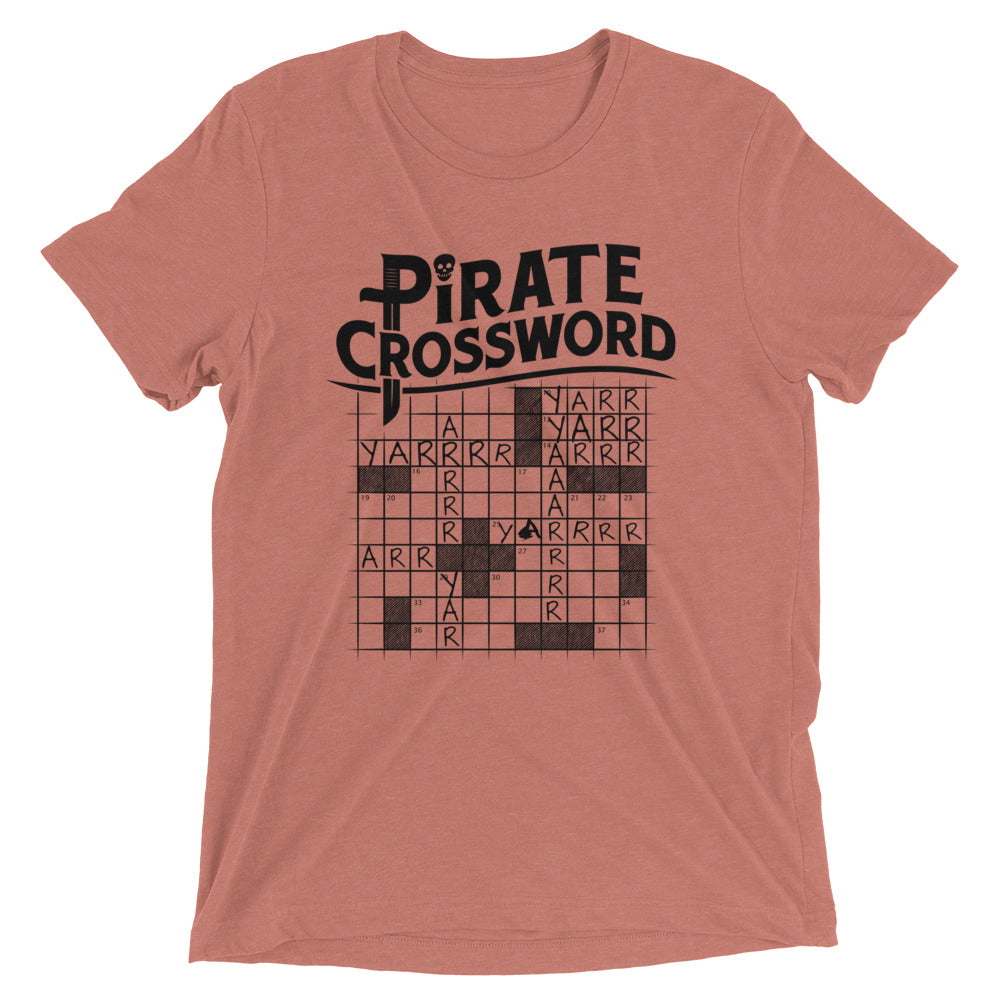 Pirate Crossword Men's Tri-Blend Tee