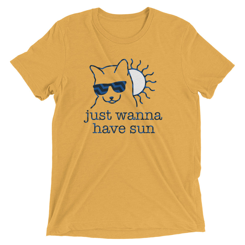 Just Wanna Have Sun Men's Tri-Blend Tee