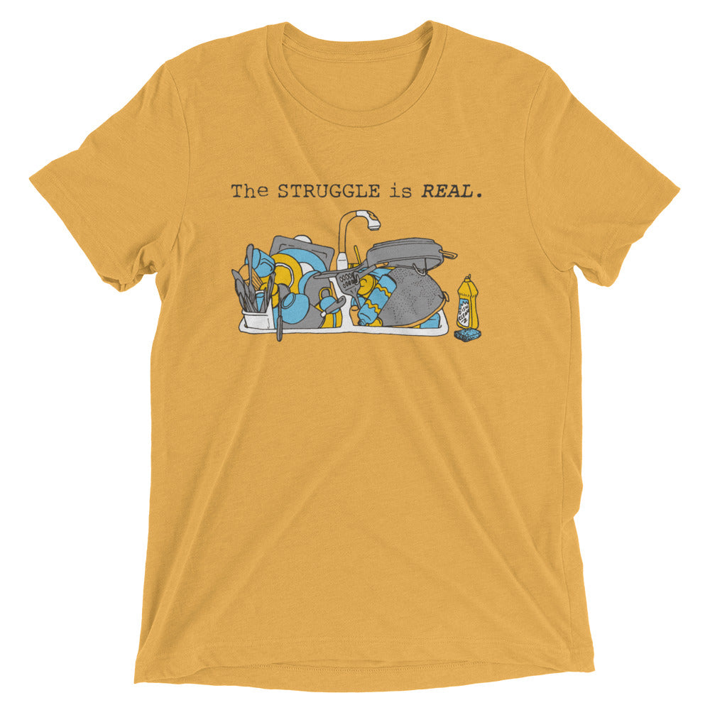 The Struggle Is Real Men's Tri-Blend Tee