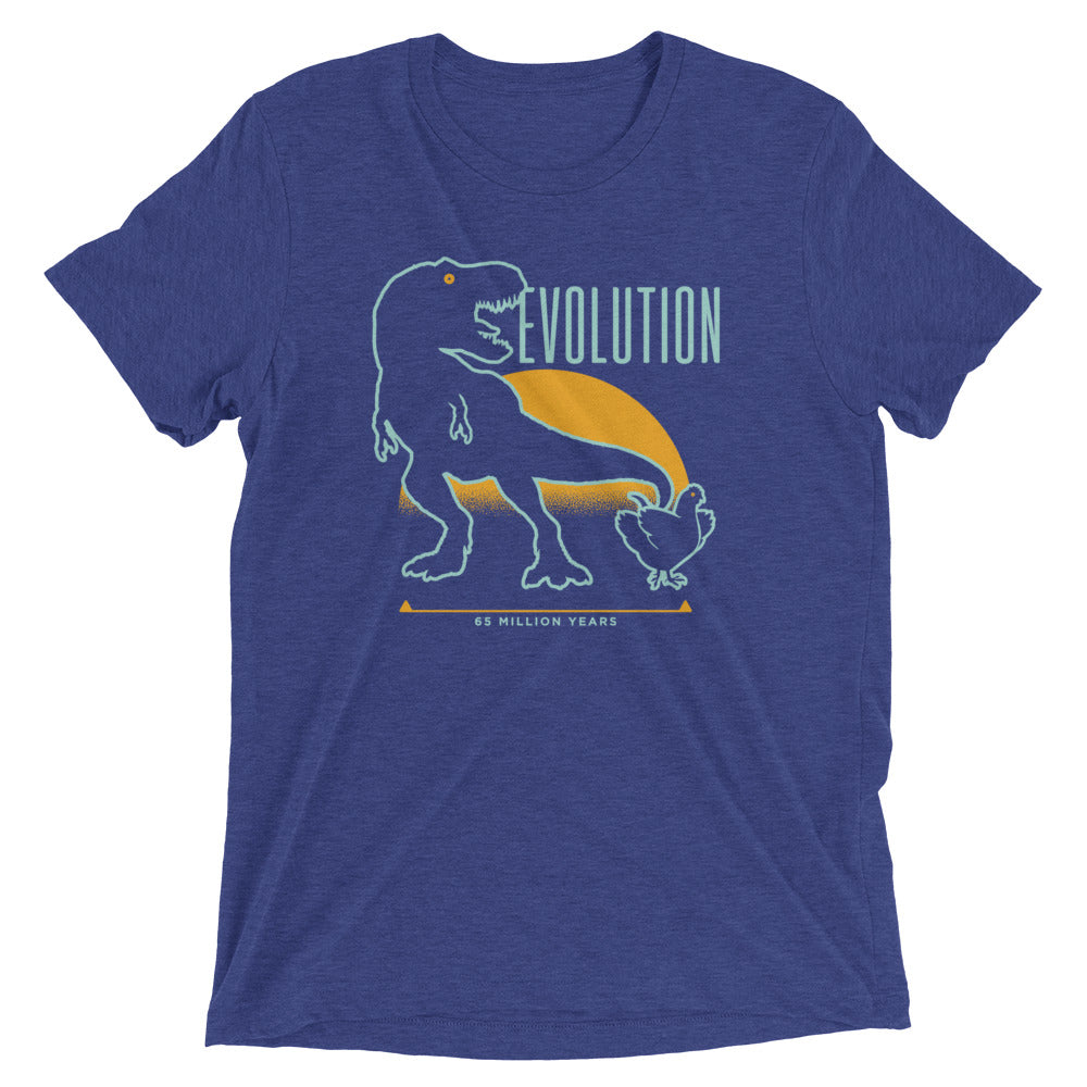 Dinosaur Evolution Men's Tri-Blend Tee