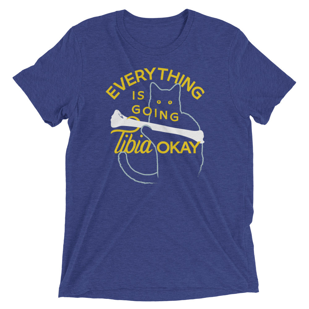 Everything Is Going Tibia Okay Men's Tri-Blend Tee